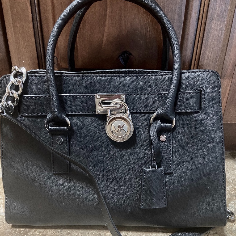 Michael Kors black East West Large Satchel